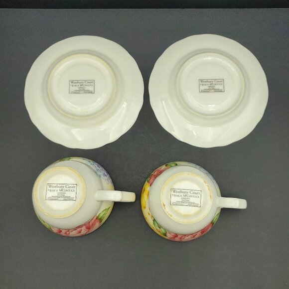 Westbury Court Christina Tea Cups & Saucers Floral Coffee Tea Sets - Picture 6 of 7